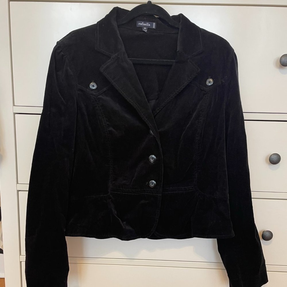 Rafaella Black corduroy jacket